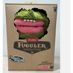 Fuggler Funny Ugly Monster Fugg Glow In The Dark Edition Grin Grin 9" Plush
